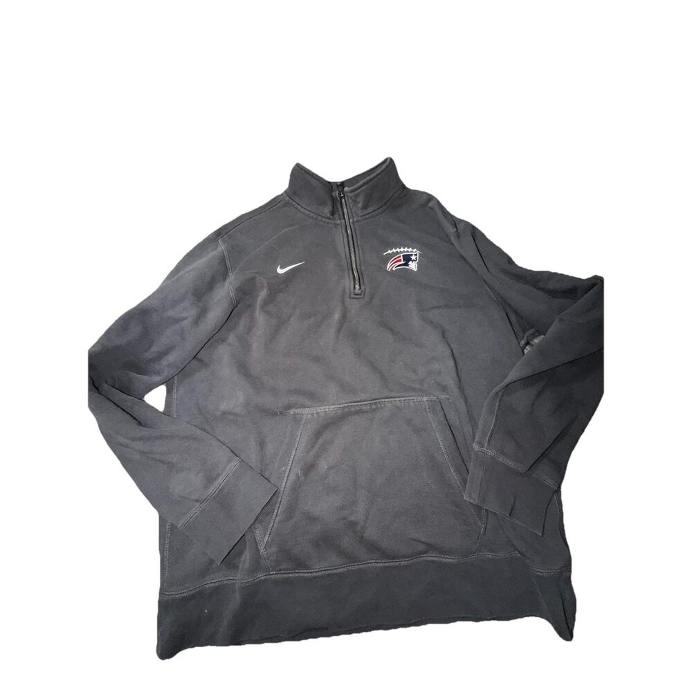 Men’s NFL New England Patriots Nike Gray Half Zip Size Xl HRD
